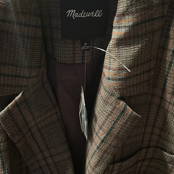 Madewell Caldwell Double Breasted Jacket NWT 2X - Picture 5 of 10